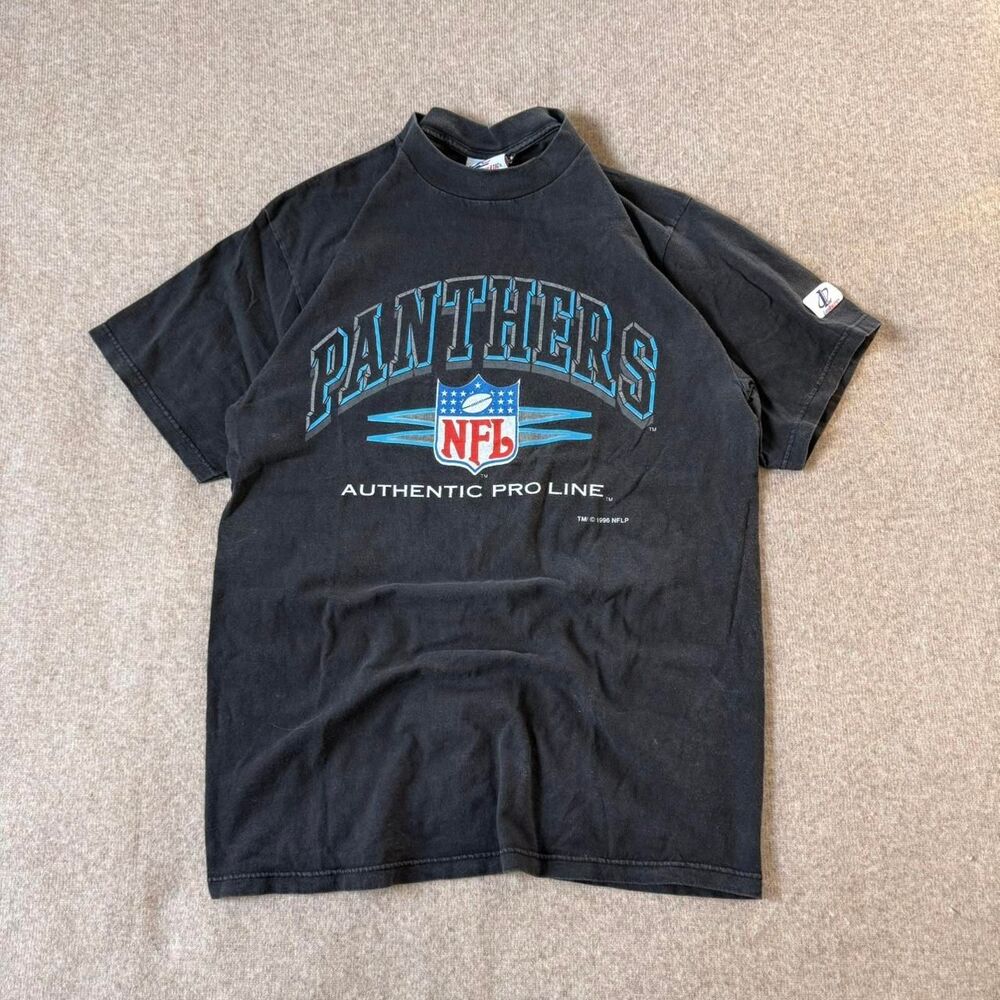 Vintage PANTHERS midweight graphic black shirt sportswear